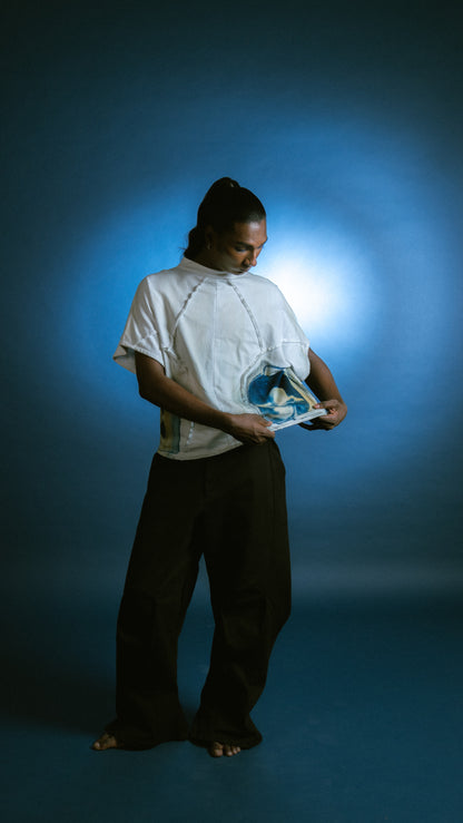 White उल्टा-सीधा T-Shirt