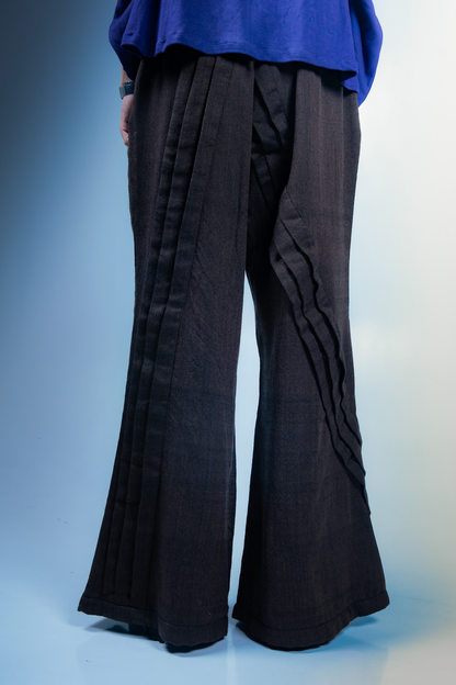 Brown Pleated Pant